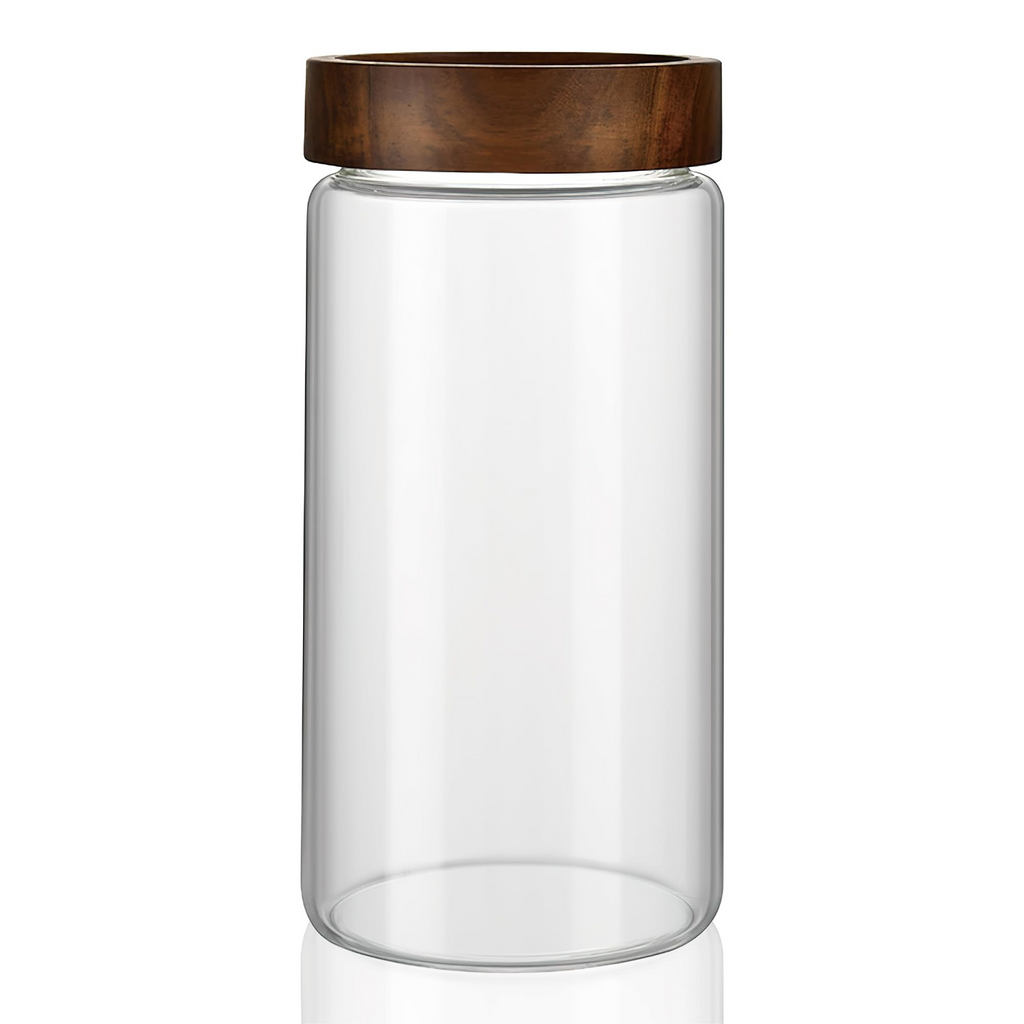 Acacia Screw-On Glass Jar -1200ml