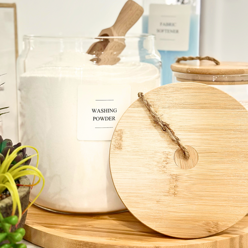 Bamboo & Glass 5 Piece Laundry Pack with Liquid Jar