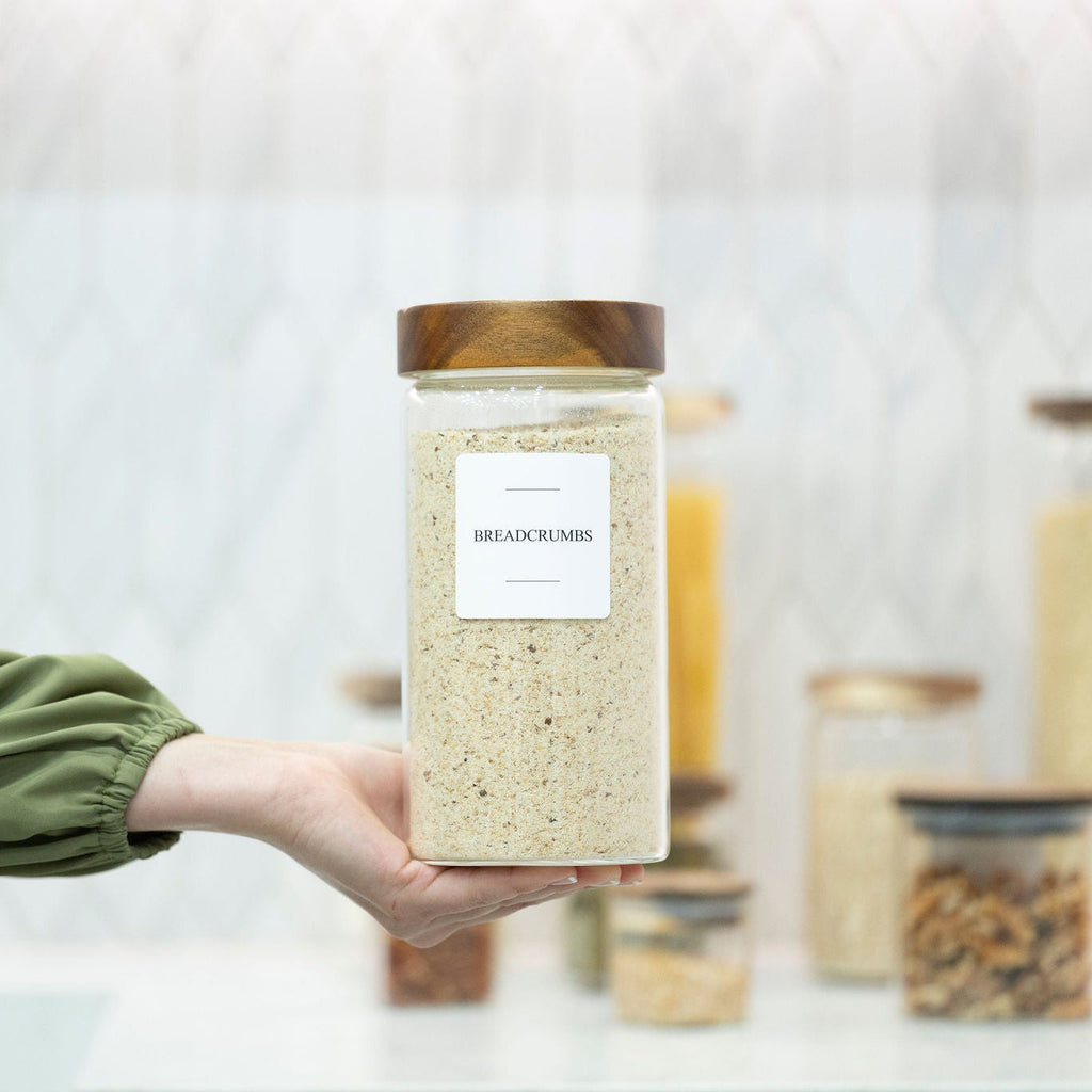 Acacia Screw-On Glass Jar -1200ml